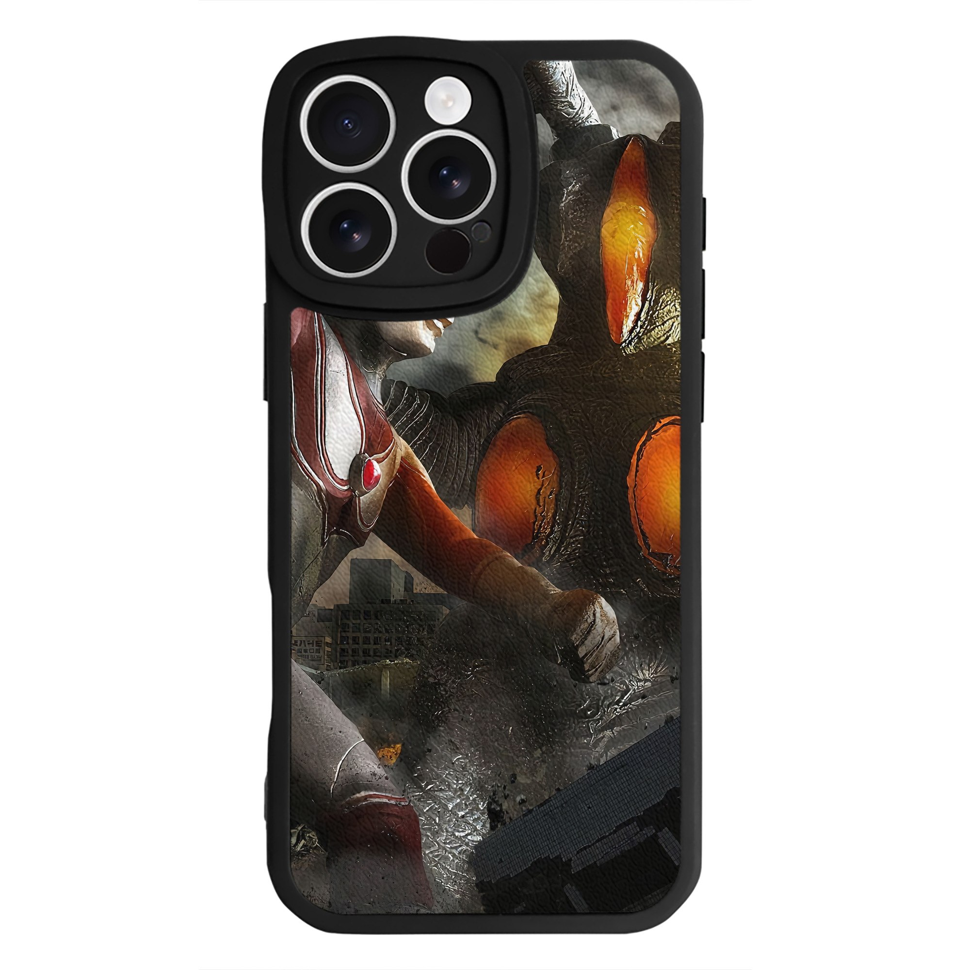 （画像用） ウルトラマン Ultraman 【iPhone 16シリーズ対応】シリコンスマホケース（レザー調） 材質：シリコン